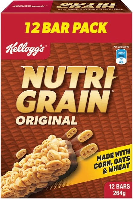 Kellogg's Nutri Grain Bars 12 Pack 264g