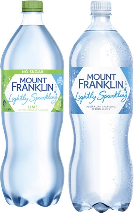 Mt Franklin Lightly Sparkling Water 1.25 Litre