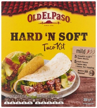 Old El Paso Hard 'N Soft Taco Kit 350g