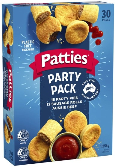 Patties Party Pack 30 Pieces 1.25kg