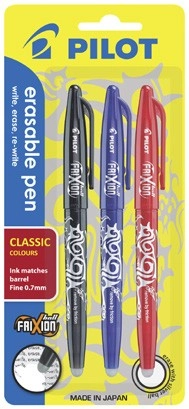 Pilot Frixion Ball Pen 3 Pack