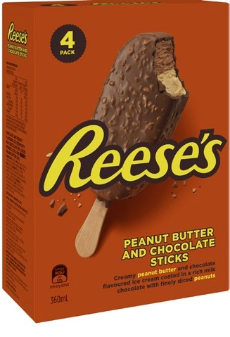 Reese's Peanut Butter & Chocolate Sticks 4 Pack 360mL