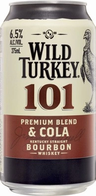 Wild Turkey & Cola 101 Cans 4x375mL