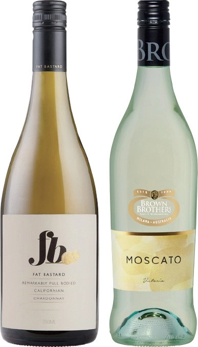 Fat Bastard or Brown Brothers Moscato 750mL Varieties