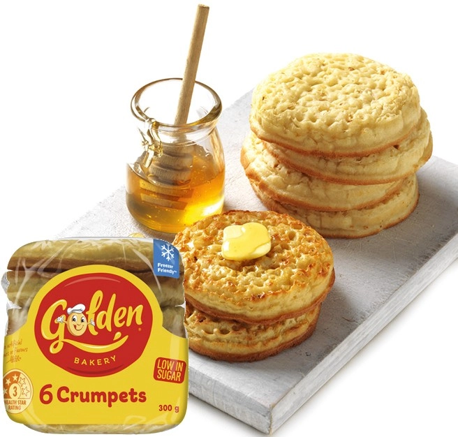 Golden Crumpet Rounds 6 Pack Selected Varieties