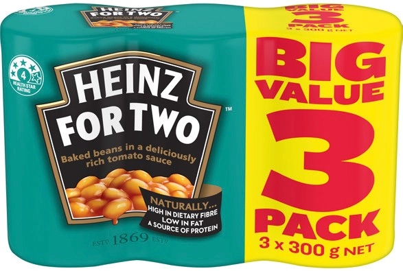 Heinz Beanz or Spaghetti 3x300g Selected Varieties