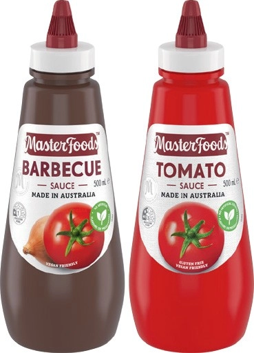 MasterFoods Squeezy Sauce 475‑500mL Selected Varieties