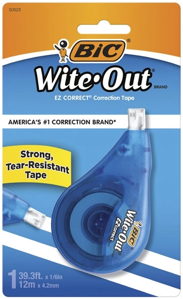 BIC Wite-Out Correction Tape 1 Pack