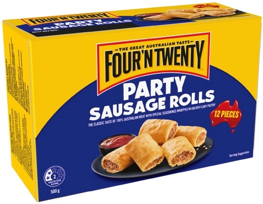 Four’N Twenty Party Sausage Rolls 12 Pack