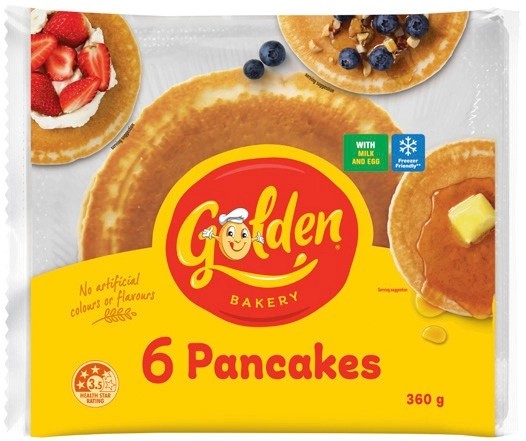 Golden Pancakes 6 Pack Selected Varieties