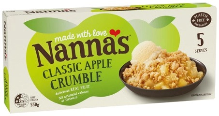 Nanna’s Fruit Crumble 550g Selected Varieties