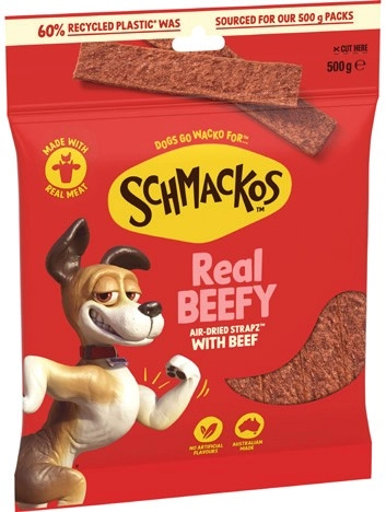 Schmackos Strapz or Stix Dog Treats 500g Selected Varieties