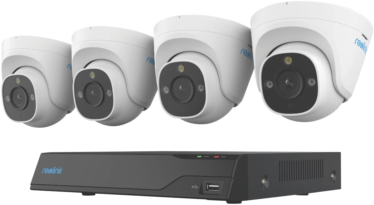 Reolink 8-Channel NVR x 4 8MP Dome Security Cameras