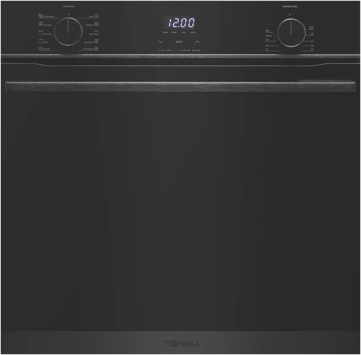 Technika 60cm 10 Function Oven Steam Bake Air Fry