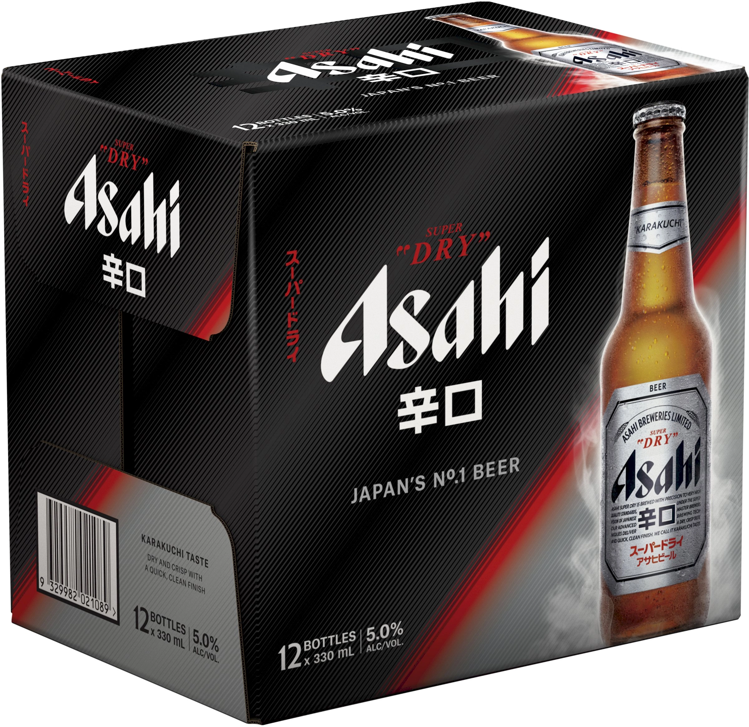 Asahi Super Dry Bottles 12x330ml