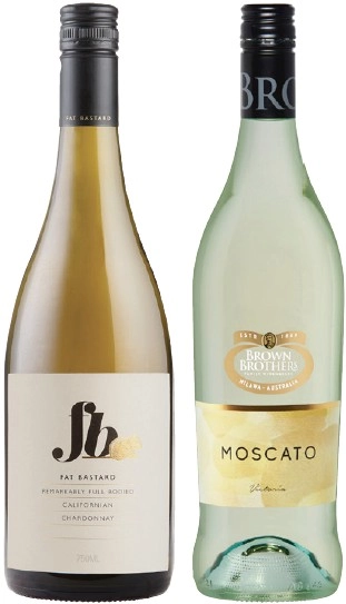 Fat Bastard or Brown Brothers Moscato 750mL Varieties