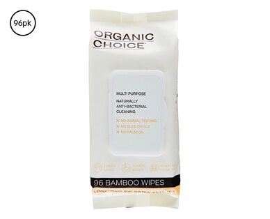 Organic Choice Wipes 96pk