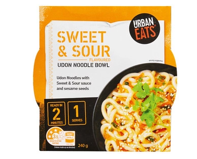 Urban Eats Noodle Bowls Sweet & Sour 240g