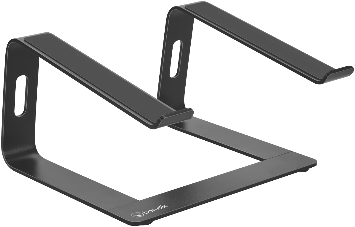 Bonelk Elevate Stance Aluminium Riser Laptop Stand (Black)