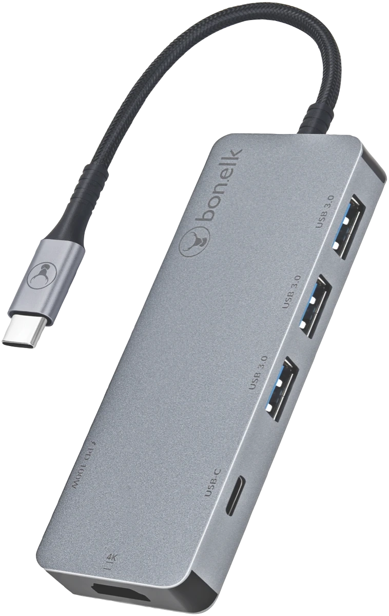 Bonelk Long-Life USB-C to 6 in 1 Multiport Hub