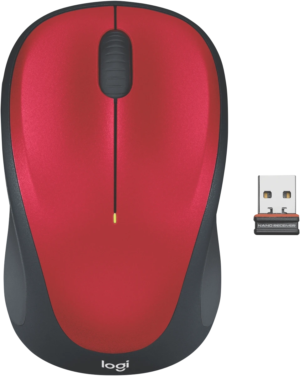 Logitech M235 Wireless Mouse (Red)