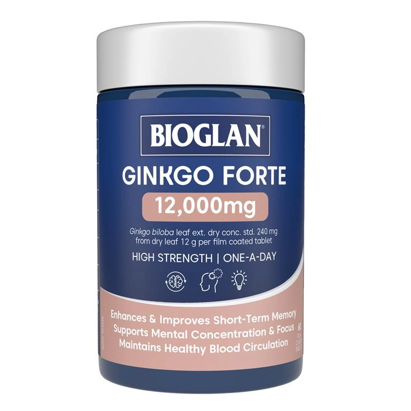 Bioglan Ginkgo Forte 12,000mg 60 Tablets