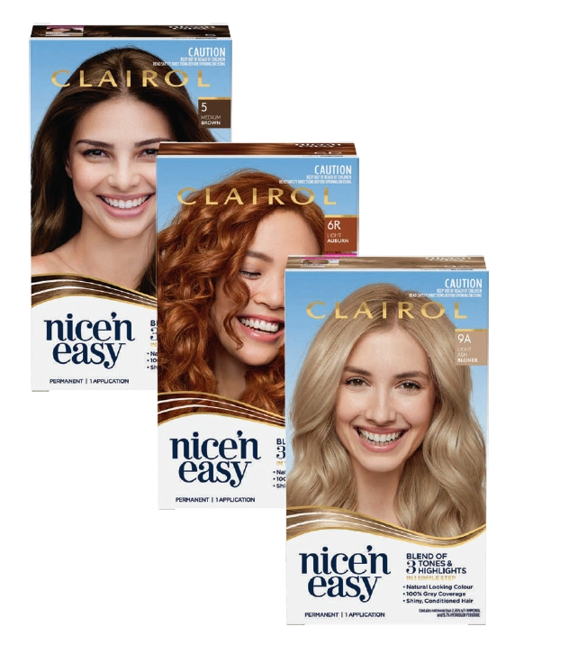 Clairol Nice ‘N Easy Permanent Hair Colour Range