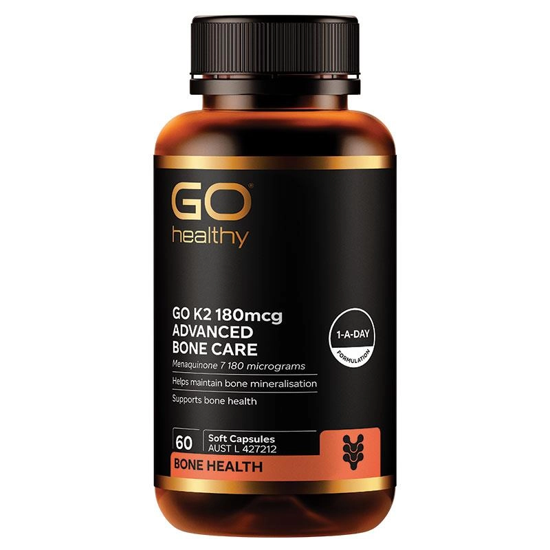 GO Healthy GO K2 180mcg Advanced Bone Care 60 Soft Capsules