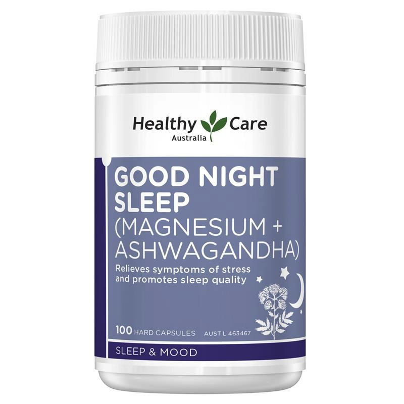 Healthy Care Good Night Sleep (Magnesium + Ashwagandha) 100 Capsules