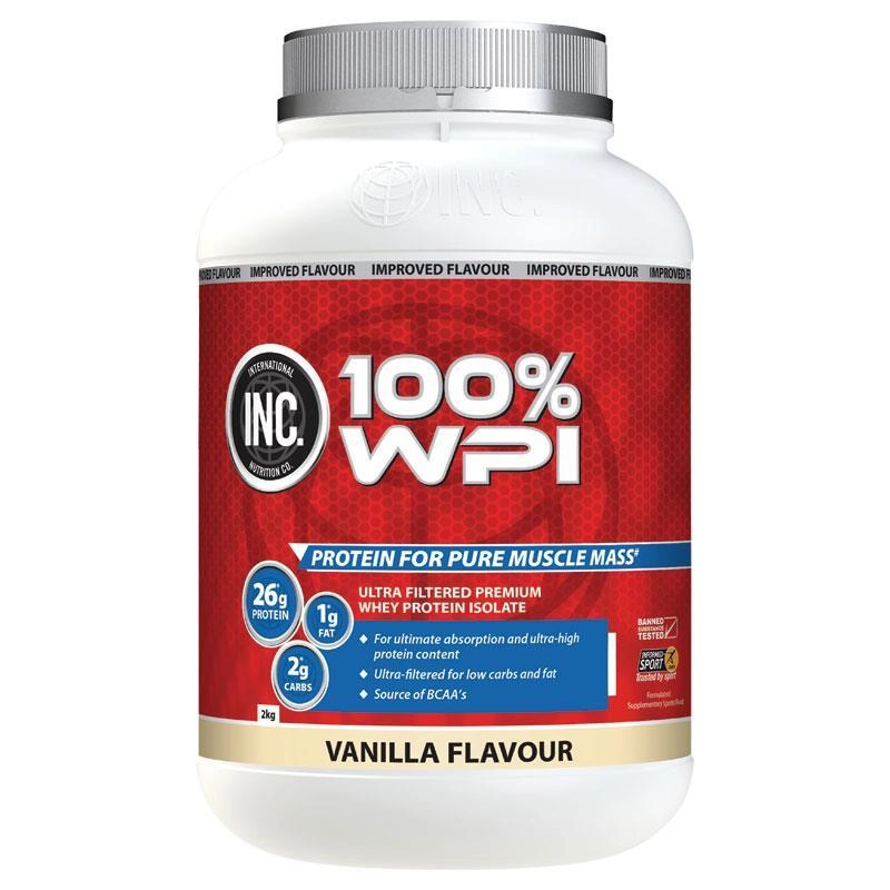 INC 100% WPI Vanilla Flavour 2kg