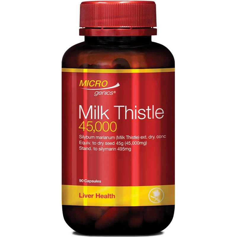 Microgenics Milk Thistle 45000 One A Day 90 Capsules