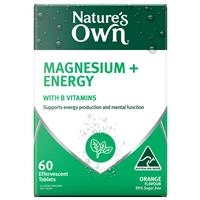 Nature’s Own Magnesium + Energy 60 Effervescent Tablets