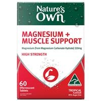 Nature’s Own Magnesium + Muscle Support 60 Effervescent Tablets