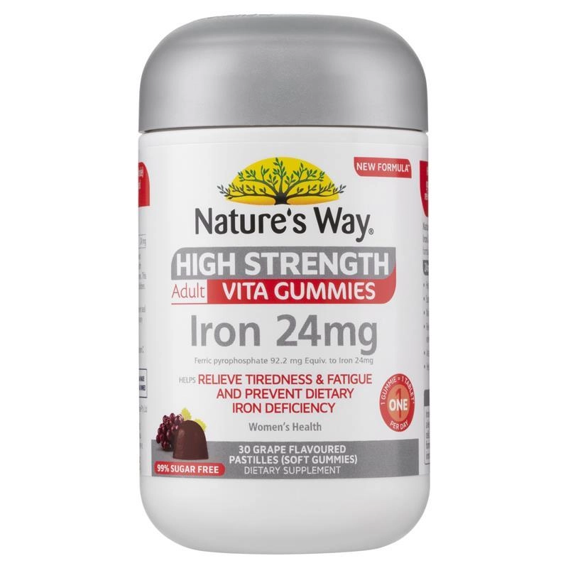 Nature’s Way Adult Vita Gummies High Strength Iron 30 Gummies