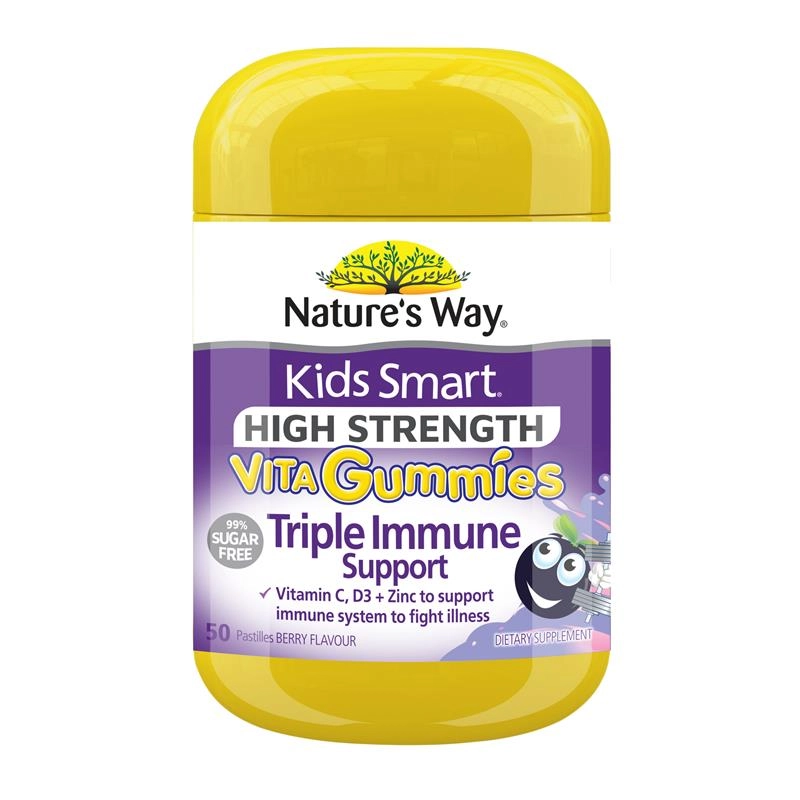 Nature’s Way Kids Smart High Strength Vita Gummies Triple Immune Support 50 Pastilles