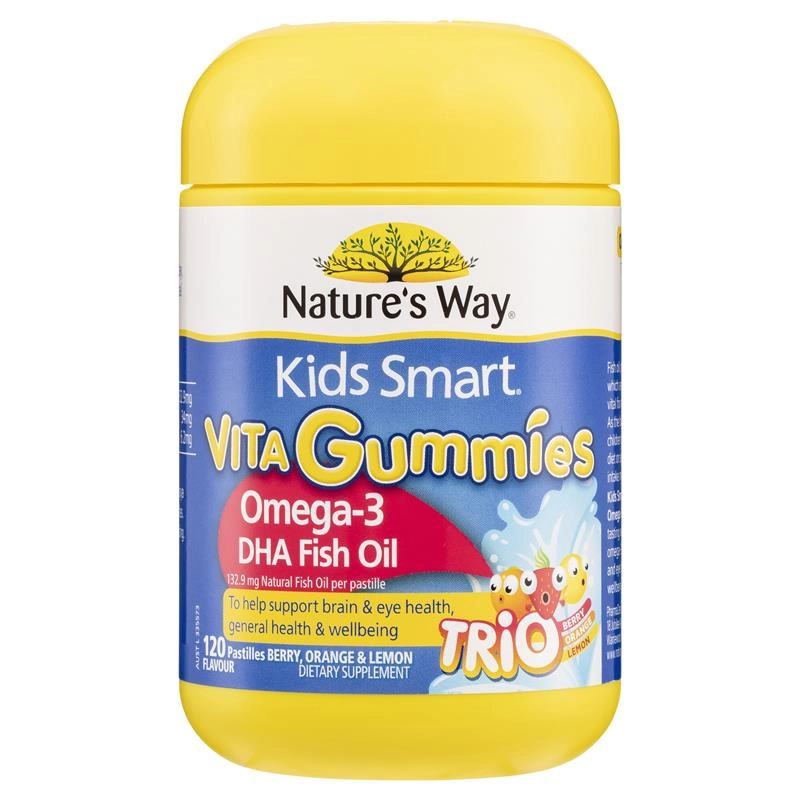 Nature’s Way Kids Smart Vita Gummies Omega-3 DHA Fish Oil 120 Gummies