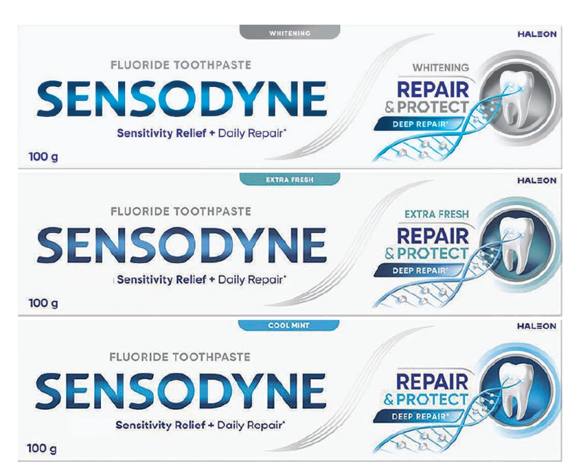 Sensodyne Toothpaste Repair & Protect, Extra Fresh or Whitening 100g