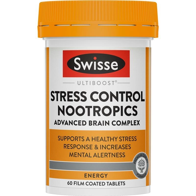 Swisse Ultiboost Stress Control Nootropics 60 Tablets