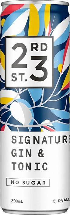 23rd Street Distillery Signature Gin & Tonic Cans 300mL