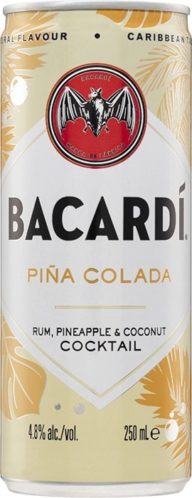 Bacardi Pina Colada Cans 250mL