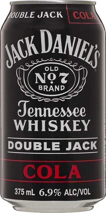 Jack Daniel's Double Jack & Cola Cans 10 Pack 375mL