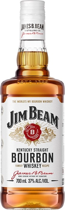 Jim Beam White Label Kentucky Straight Bourbon Whiskey 700mL