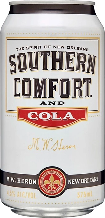 Southern Comfort & Cola Cans 375mL