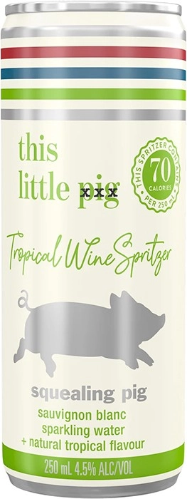 Squealing Pig Tropical Sauvignon Blanc Spritzer Cans 250mL