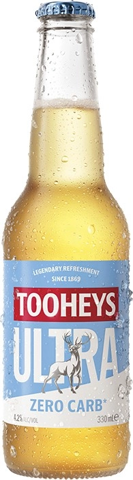 Tooheys Ultra Zero Carb Bottles 330mL