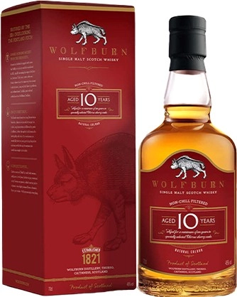 Wolfburn 10YO Old Sherry Single Malt Scotch 700mL