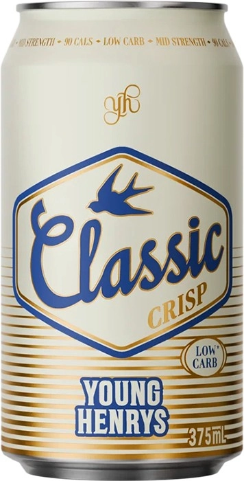 Young Henrys Classic Crisp Mid Can 375mL