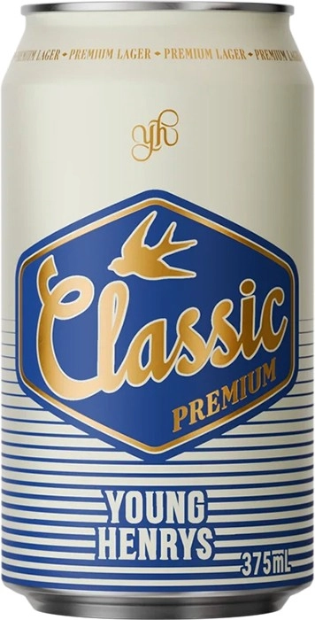 Young Henrys Classic Premium Lager Can 375mL