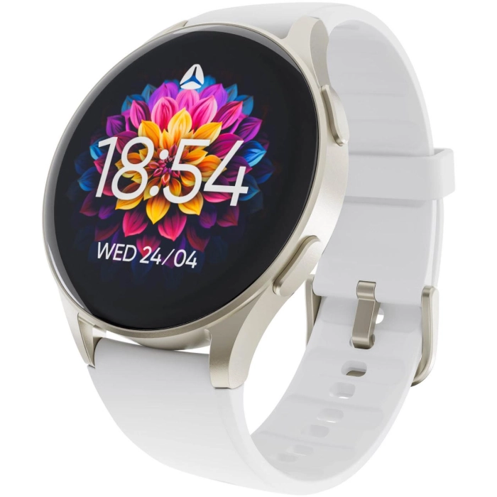 Ryze Gene Smart Watch (White with Mint Band)