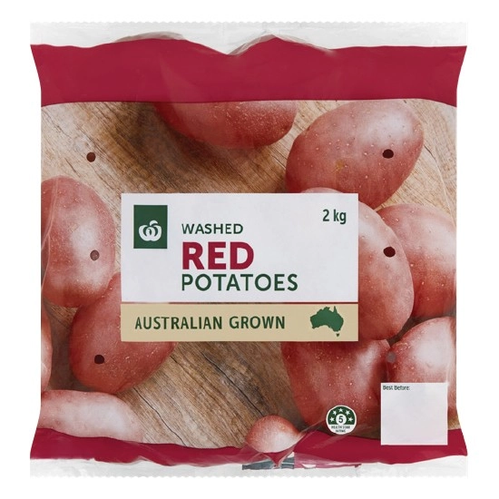 Australian Washed Red Potatoes 2 kg Pack